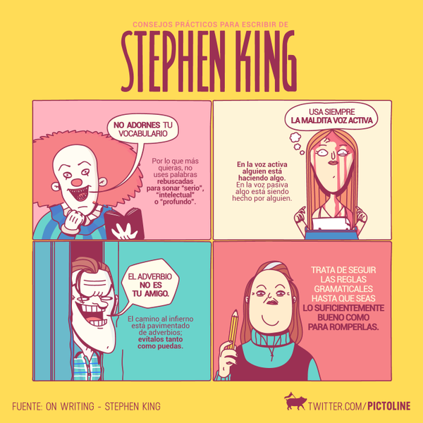 Consejos de Stephen King para escribir