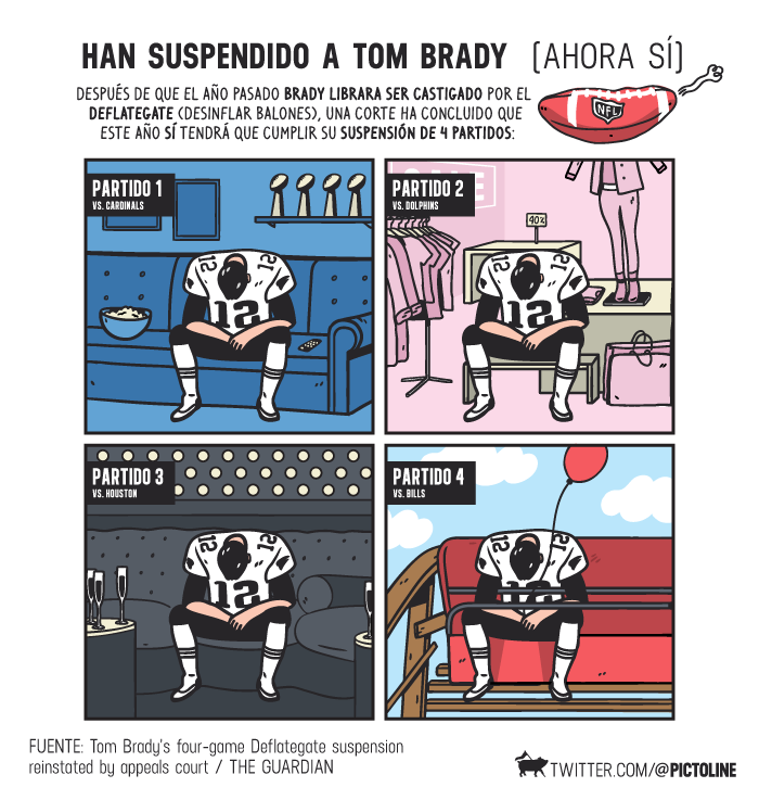 Han suspendido a Tom Brady (ahora sí)