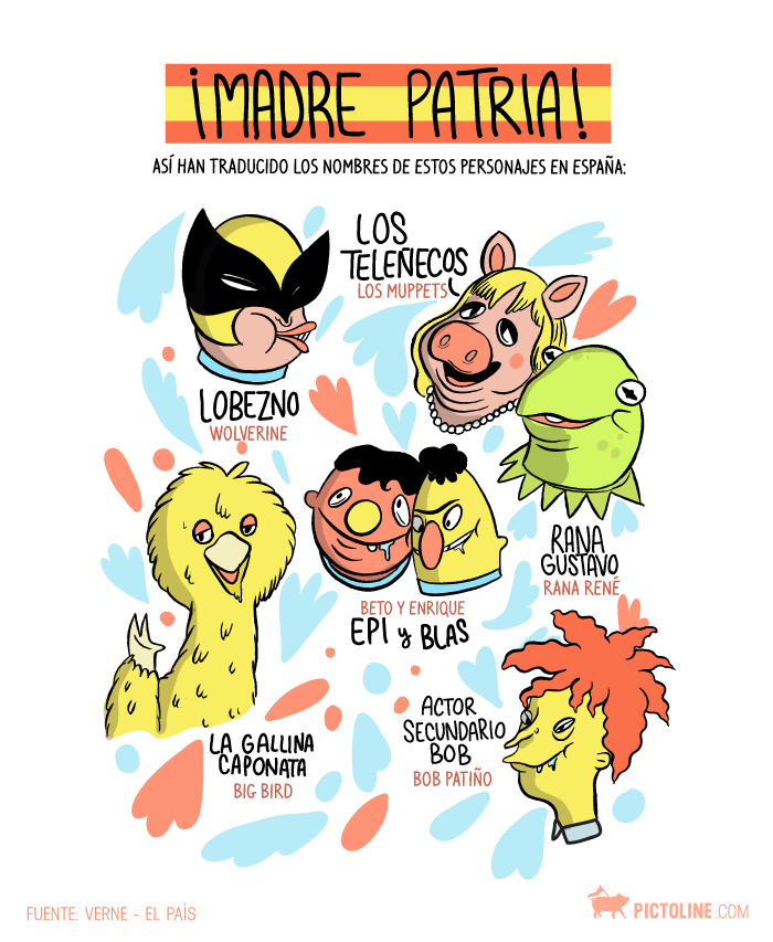 Así han traducido los nombres de estos personajes en España