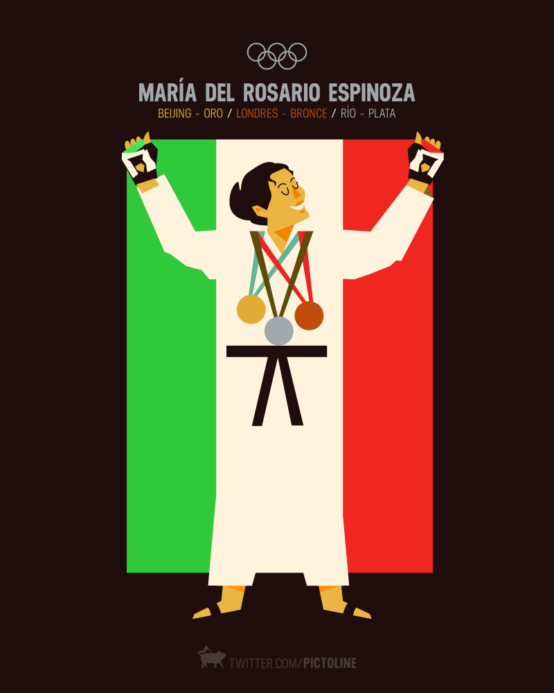 Medalla de plata de María del Rosario Espinoza