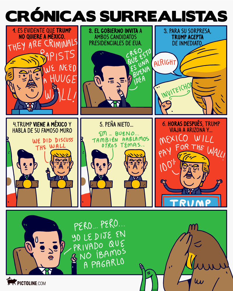 Crónicas surrealistas, el encuentro de Peña y Trump