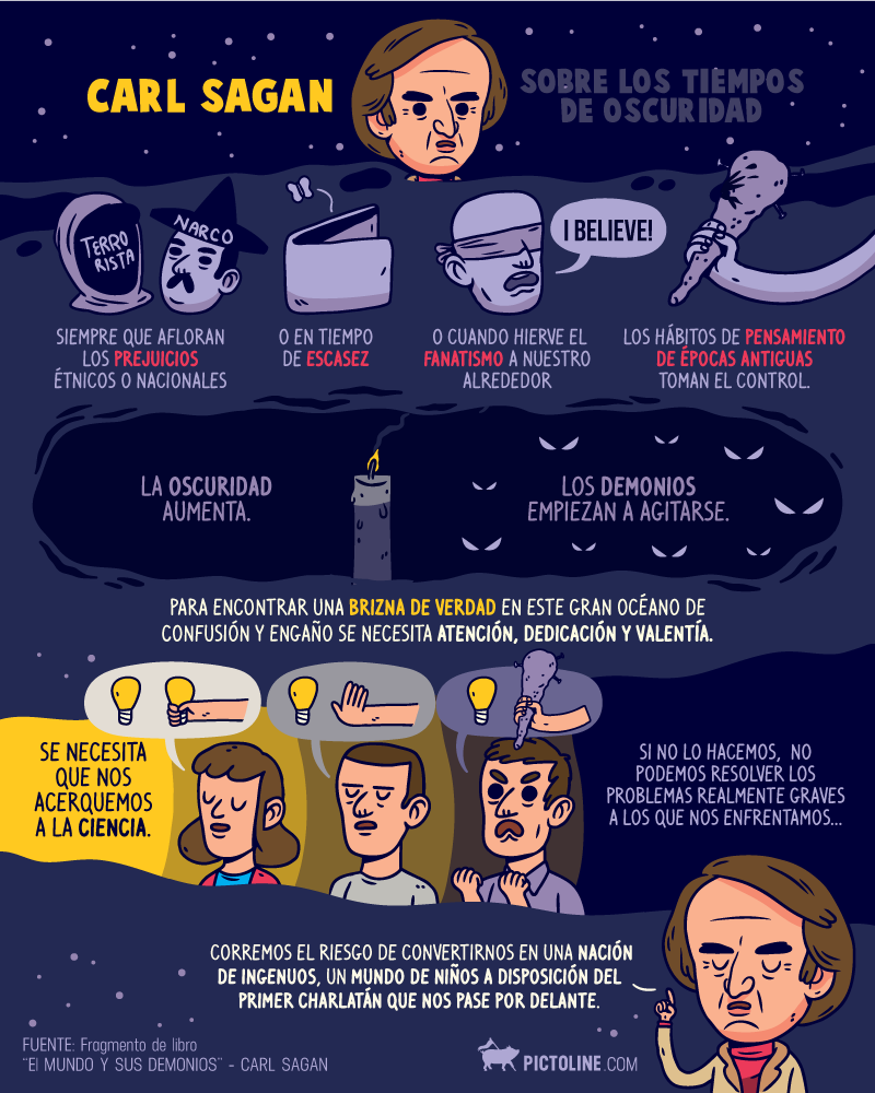 Carl Sagan: sobre los tiempos de oscuridad