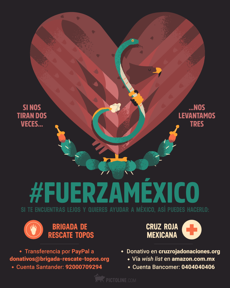 #FuerzaMéxico: Cómo ayudar a las víctimas del sismo