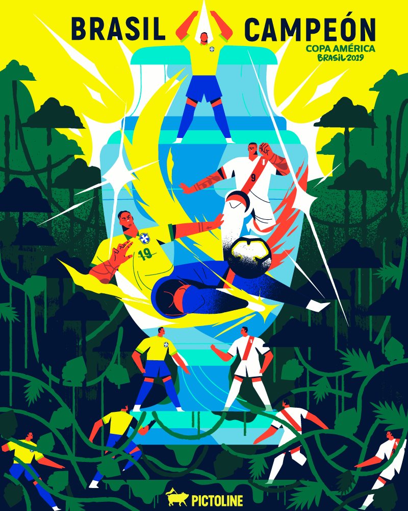 Brasil gana su novena Copa América, esta vez en casa ??⚽️??