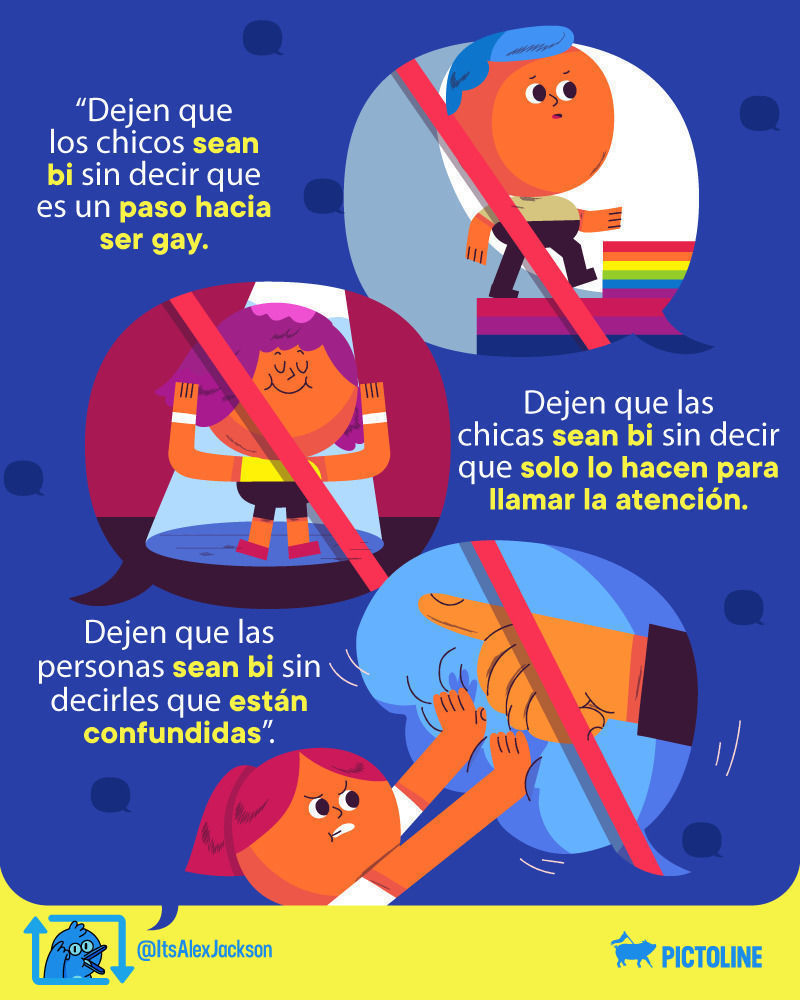 RT Wisdom 🐦💭 Algunas reflexiones tomadas del Internet sobre la aceptación y los prejuicios alrededor de ser bisexual 💖💜💙 #DíaDeLaVisibilidadBisexual #DíaInternacionalDeLaBisexualidad