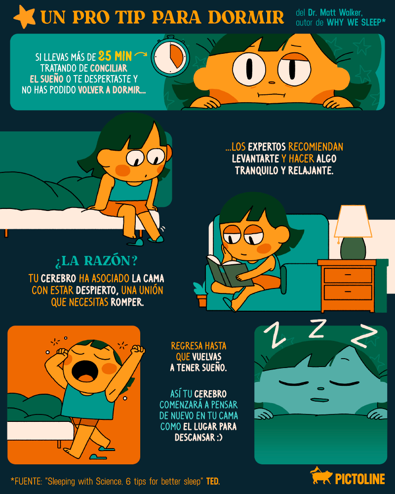 Una noche más... ¿sin poder dormir? 😩 Para de sufrir con este tip👇👀