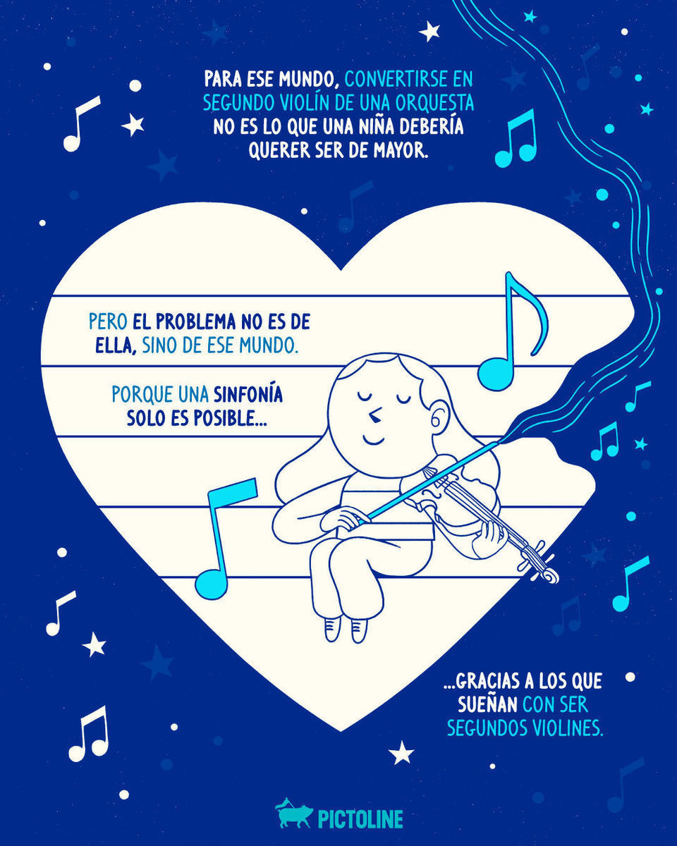 “Mi hija quiere ser segundo violín 🎻pero el mundo está hecho para los que sueñan con ser los primeros”. Una reflexión sobre la importancia de no ser los primeros en todo: