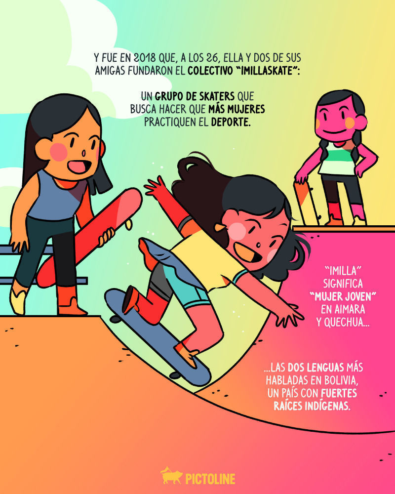🛹 ImillaSkate ✨: las skaters bolivianas que buscan combatir la discriminación y ya son inspiración en todo el mundo 💪🇧🇴