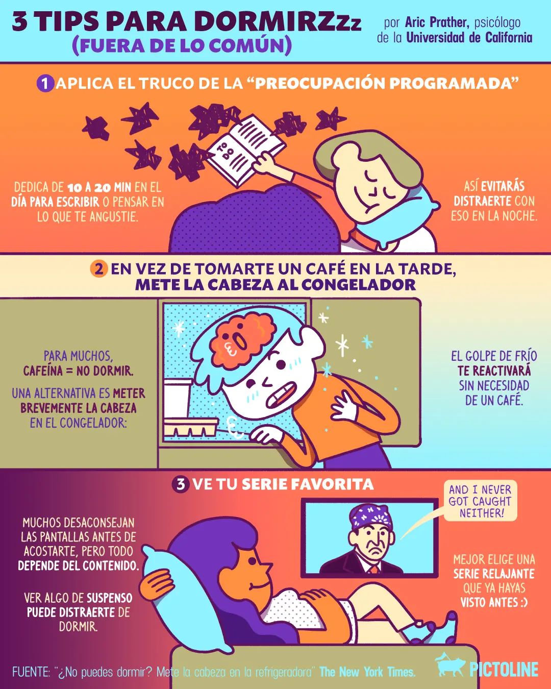¿Tomas café y luego no puedes dormir? 😩 Mejor mete la cabeza en el congelador 🥶 (de verdad 👀) 3 tips que probablemente no habías escuchado y cambiarán tu vida: #sleep #dormir #journaling #nodormir #night