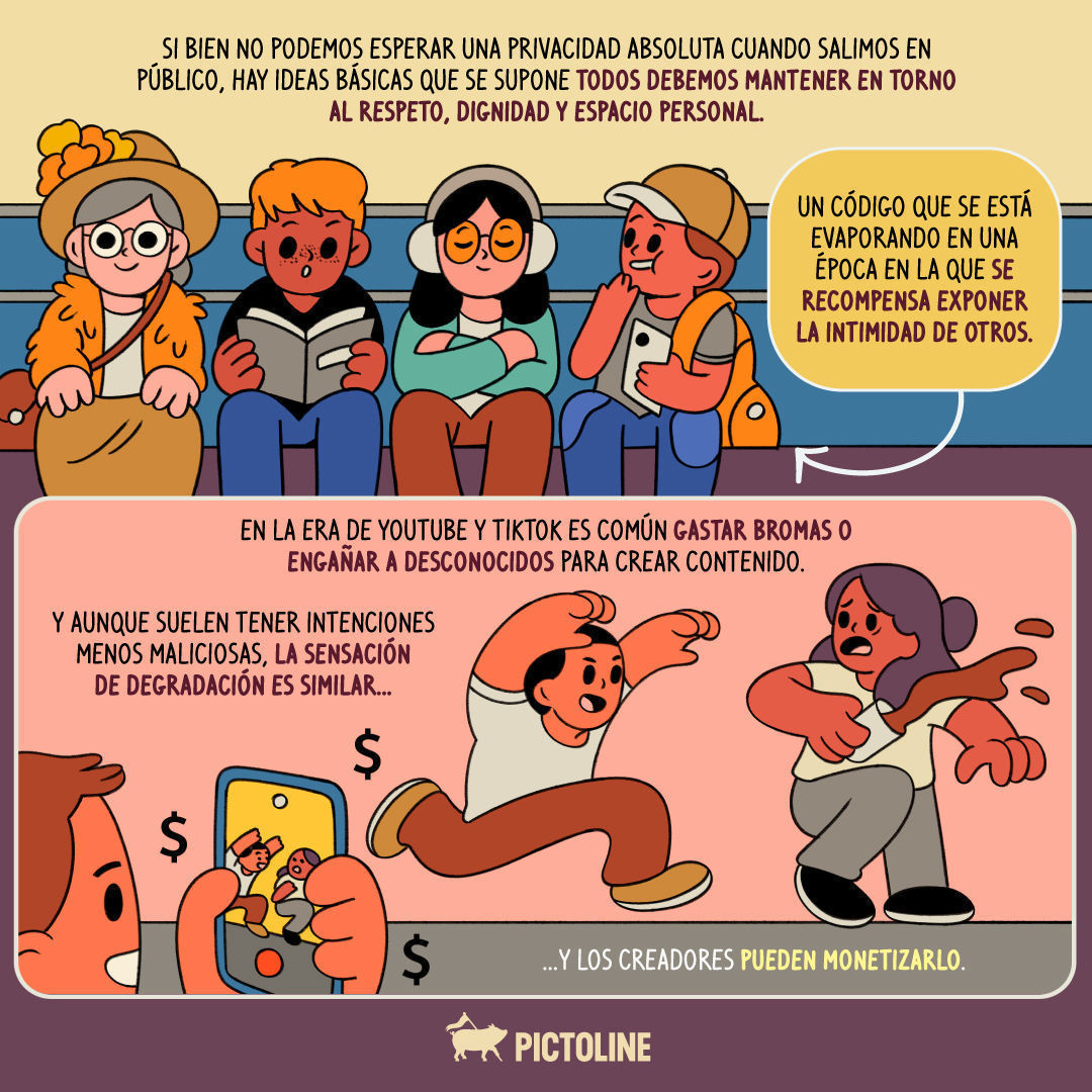 Es muy común que la gente grabe a desconocidos y luego los suba a internet 🤳¿Pero por qué es esto problemático?