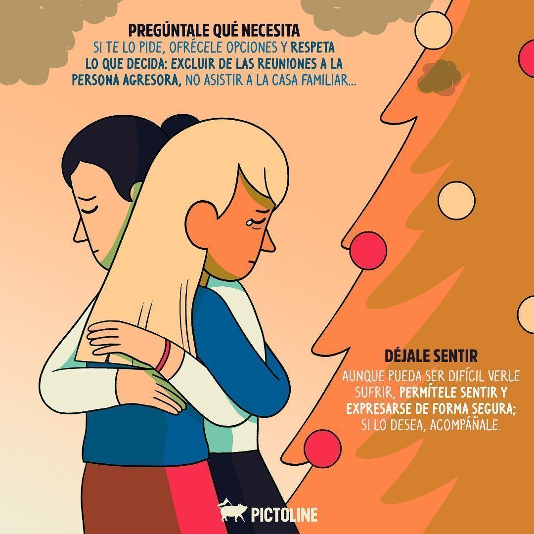 Escuchar y acompañar a sobrevivientes de abuso son algunas formas de ayudarles a sanar, especialmente en esta temporada de reuniones 🫂❤️‍🩹 #Fuerza #Apoyo #Sanar #Acompañar