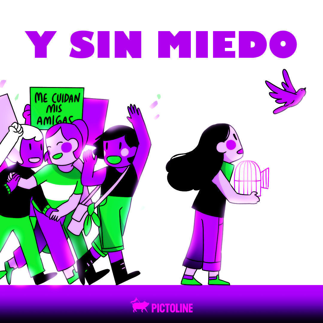 Juntas, libres y sin miedo este #8M2024 y siempre 👊💜✨ #8M #8Marzo #DiaInternacionalDeLaMujer #DiaDeLaMujer