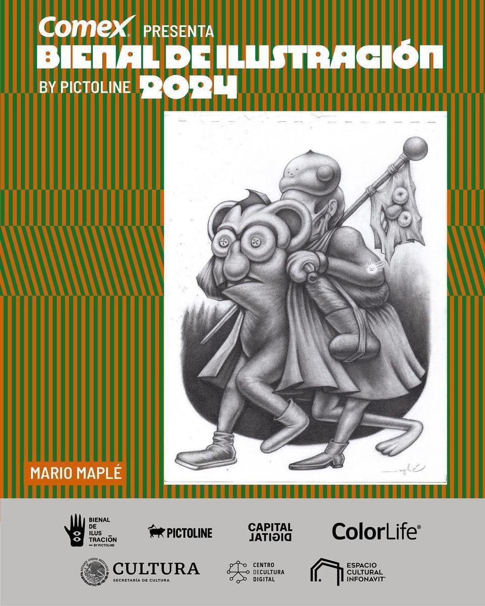 ❗Recuerda que tienes hasta el 4 de abril para visitar la Bienal de Ilustración 2024 en el Centro de Cultura Digital @ccdmx 📆 ✨ 80 creadores seleccionados de la convocatoria en donde se recibieron más de 4000 registros. Aquí una pequeña muestra de