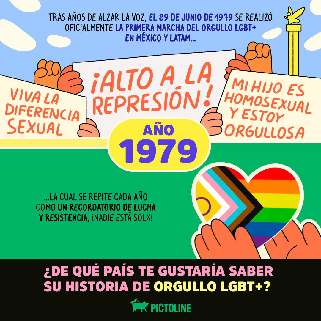 Cada país tiene su historia de resistencia LGBT+ y hoy exploramos la de México 🏳️‍🌈🏳️‍⚧️ #PrideMonth #Equality #LGBT #lgbtpride #lgbtpridemonth