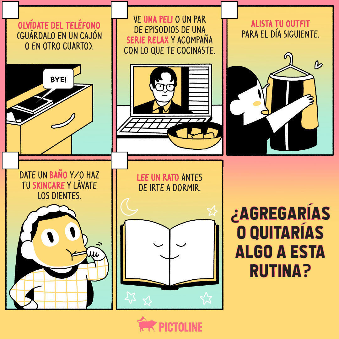 Si el pudrirte en la cama haciendo scroll en el cel ya no está siendo relax para ti 🫠🤳, aquí una ✨ rutina de bajo esfuerzo ✨ para ayudarte a dejar el bed rotting y pasarla tranqui 🫰🧘‍♀️⁣ ⁣ #RutinaSencilla #DíaALaVez #HábitosSimples #MinimalismoD