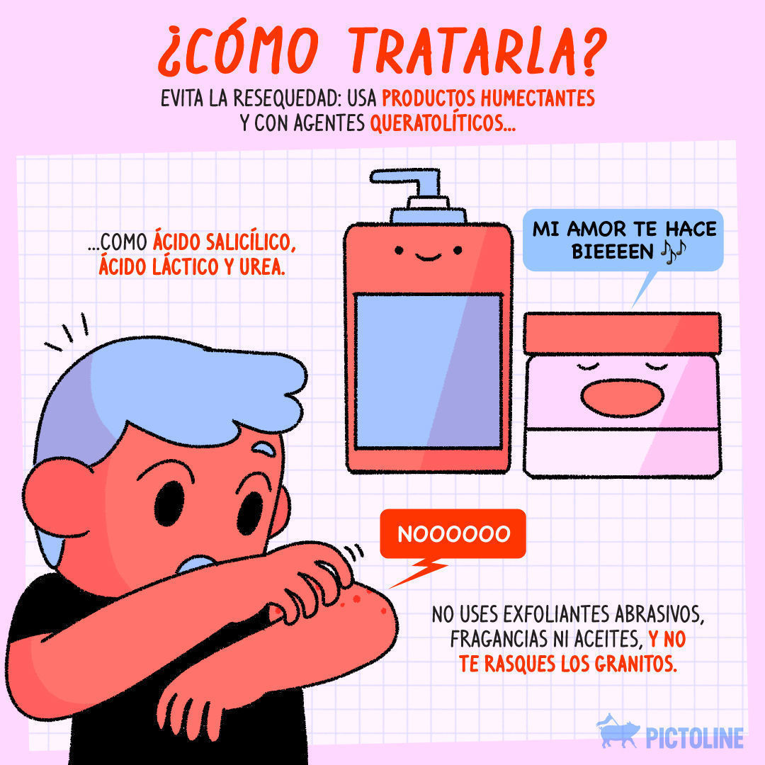 ¿Te han dicho que tienes piel de gallina? 🫠 Se llama #QueratosisPilaris, pero tranqui ✨, es más común de lo que crees ☝️⁣ ⁣ #CuidadoDeLaPiel #TratamientoDeLaPiel #SkinCare #Dermatología #RutinaDeCuidado #Pictoline