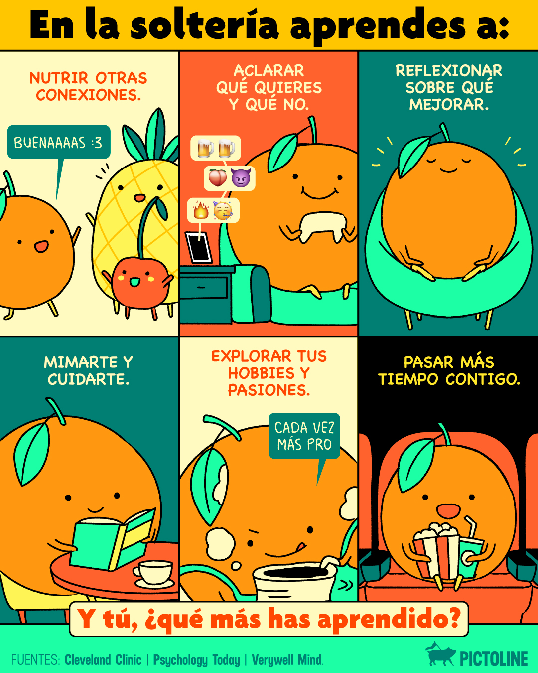 Eres la naranja completa 🍊💕 Vivir en soltería también es felicidad, autoconocimiento y amor propio 😌 ❤️‍ #SolteríaFeliz #CrecimientoPersonal #DíaDeLaSoltería #DíaDelSoltero #SinglesDay #Autocuidado #CelebraLaSoltería #SinglesDayCelebration #Feli