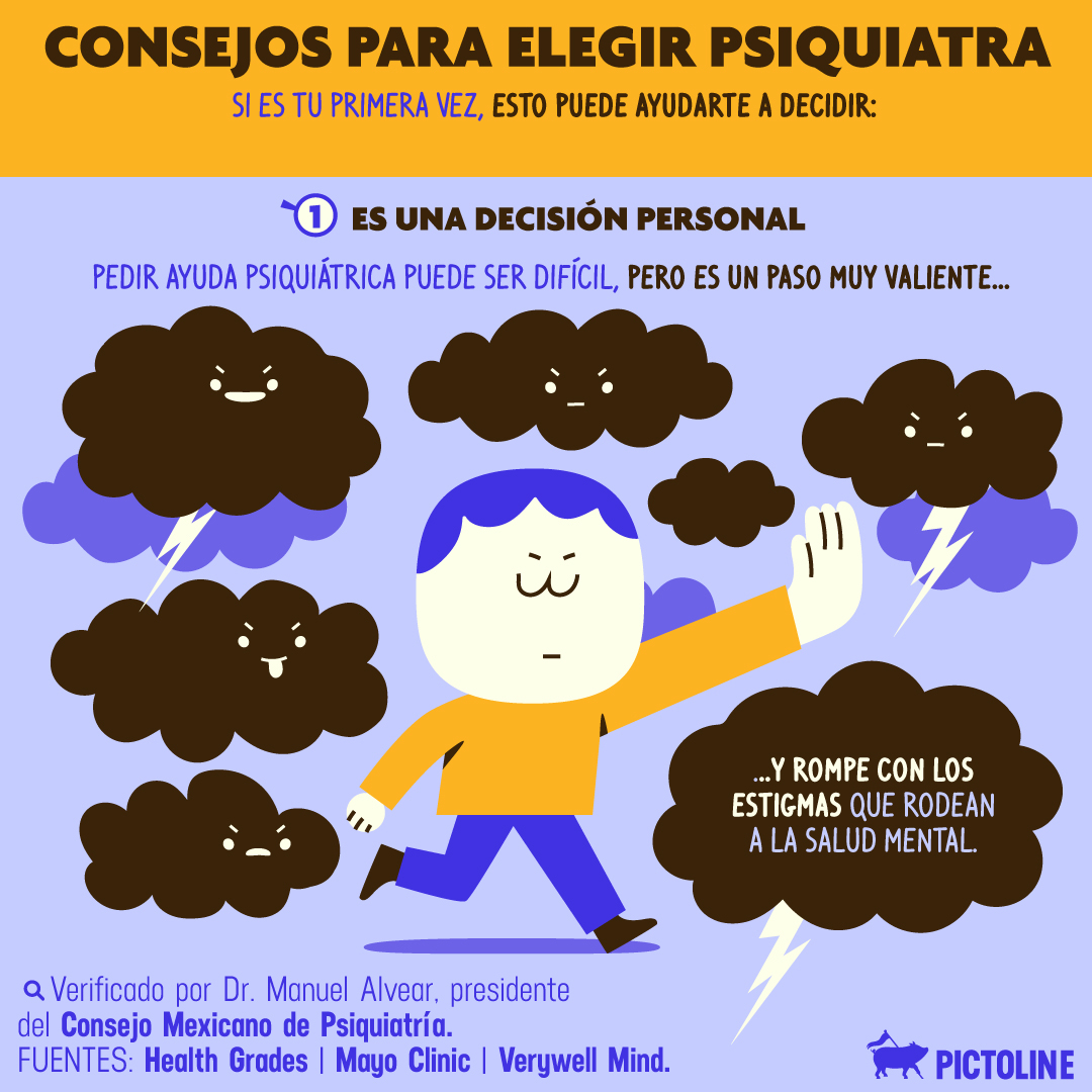 Elegir psiquiatra puede ser complicado y más si es tu primera vez; esto puede ayudarte 👩‍⚕️🧠✨⁣ ⁣ #SaludMental #Psiquiatría #ConsejosDeSalud #BienestarMental #TerapiaPsiquiátrica #Terapia #SaludMentalPositiva #AutoCuidado #EligeBien #CuidarLaMente 
