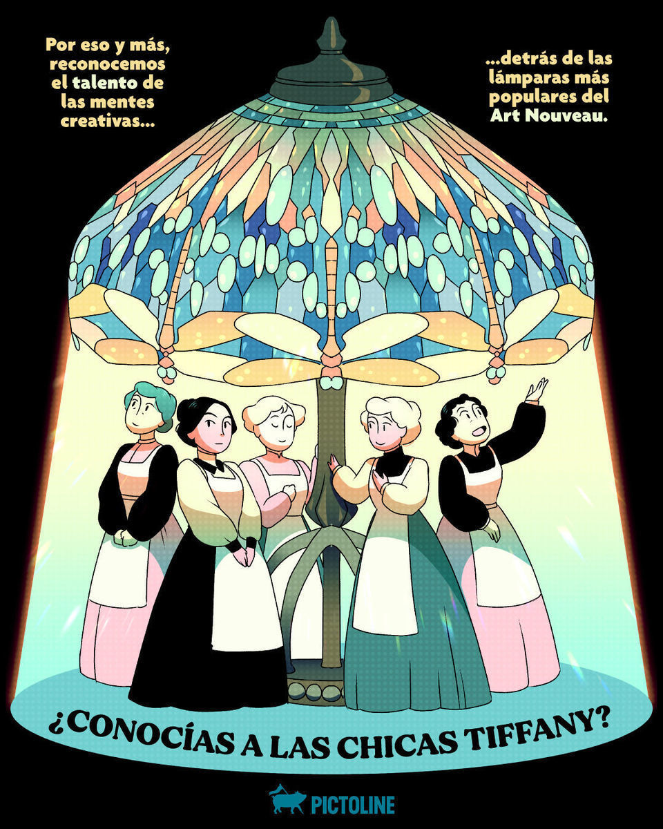 ✨💎👊 Las Tiffany Girls brillaron por sus creaciones, pero fueron invisibilizadas en la historia 📖👀 #TiffanyGirls #MujeresEnElArte #MujeresEnLaHistoria #MujeresCreadoras #RumboAl8M #8M2025 #Pictoline