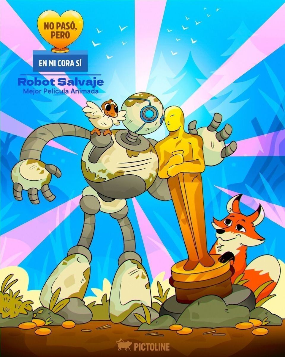 Amamos a quienes ganaron, pero en nuestro 💖 Demi Moore, Ralph Fiennes y Robot Salvaje también dejaron huella 🏆🎬🔥 #Oscars2025 #DemiMoore #RalphFiennes #RobotSalvaje #MejorActriz #MejorActor #MejorPelículaAnimada #Oscars #Pictoline