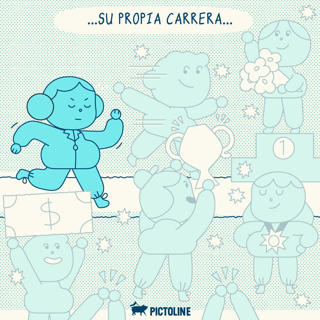🏃‍♀️ ✨ Tu carrera, tu ritmo 🏃‍♂️ ✨⁣ ⁣ #SaludMental #Motivación #Progreso #Inspiración #Pictoline