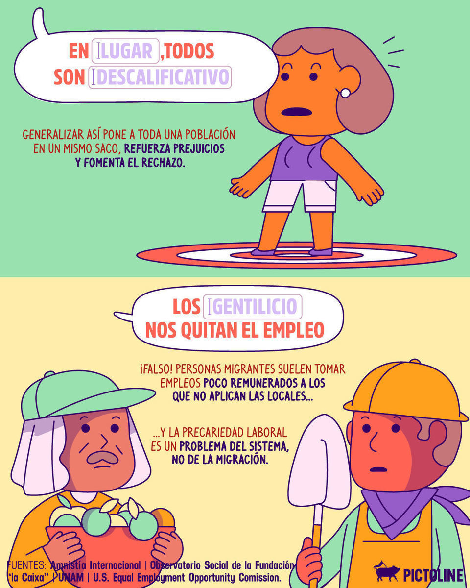 🗣️ “No es por ser una persona xenófoba, pero…” y otras frases que sí son xenofobia ‼️⁣ ⁣ #XenofobiaExplicada #Expresiones #Lenguaje #NoALaXenofobia #Diversidad #Pictoline