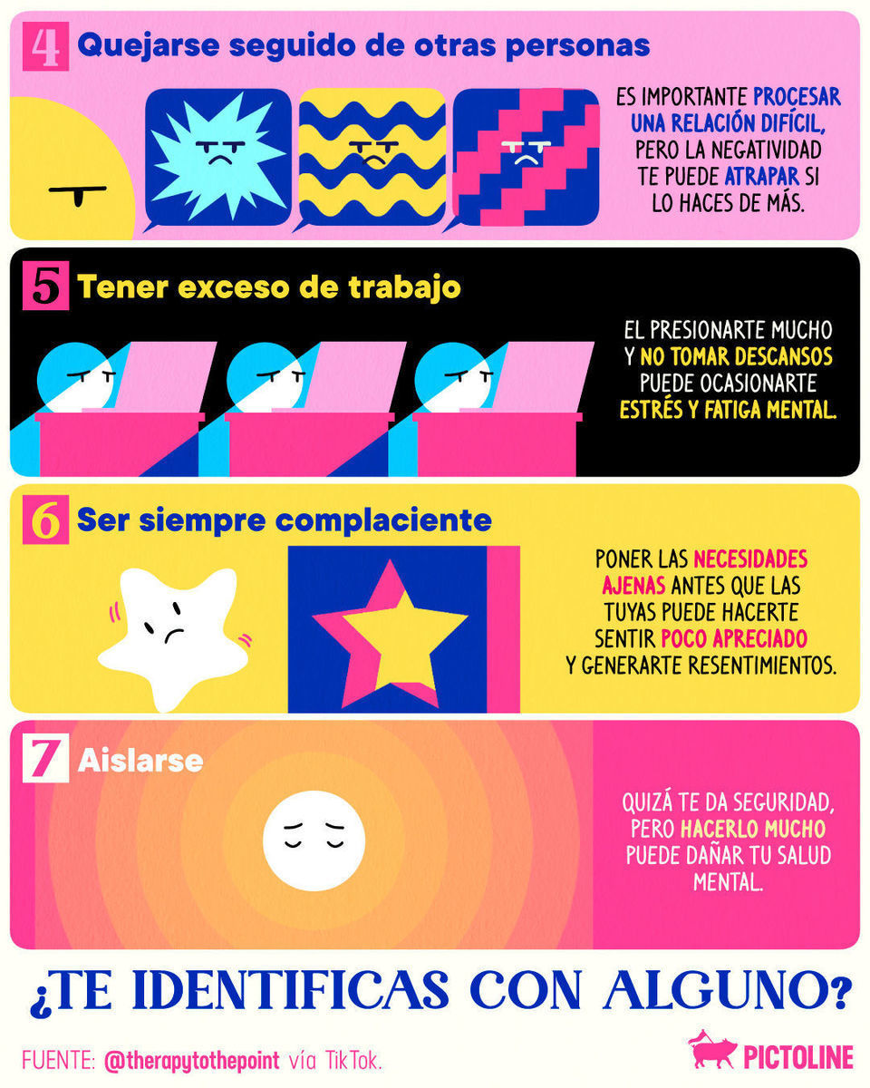 ¿Te identificas con alguno de estos hábitos ocultos? 👀 Conócelos para priorizar tu bienestar emocional 🩺🧠 #DíaMundialDeLaSalud #DíaDeLaSalud #SaludMental #BienestarEmocional #SaludYBienestar #Pictoline