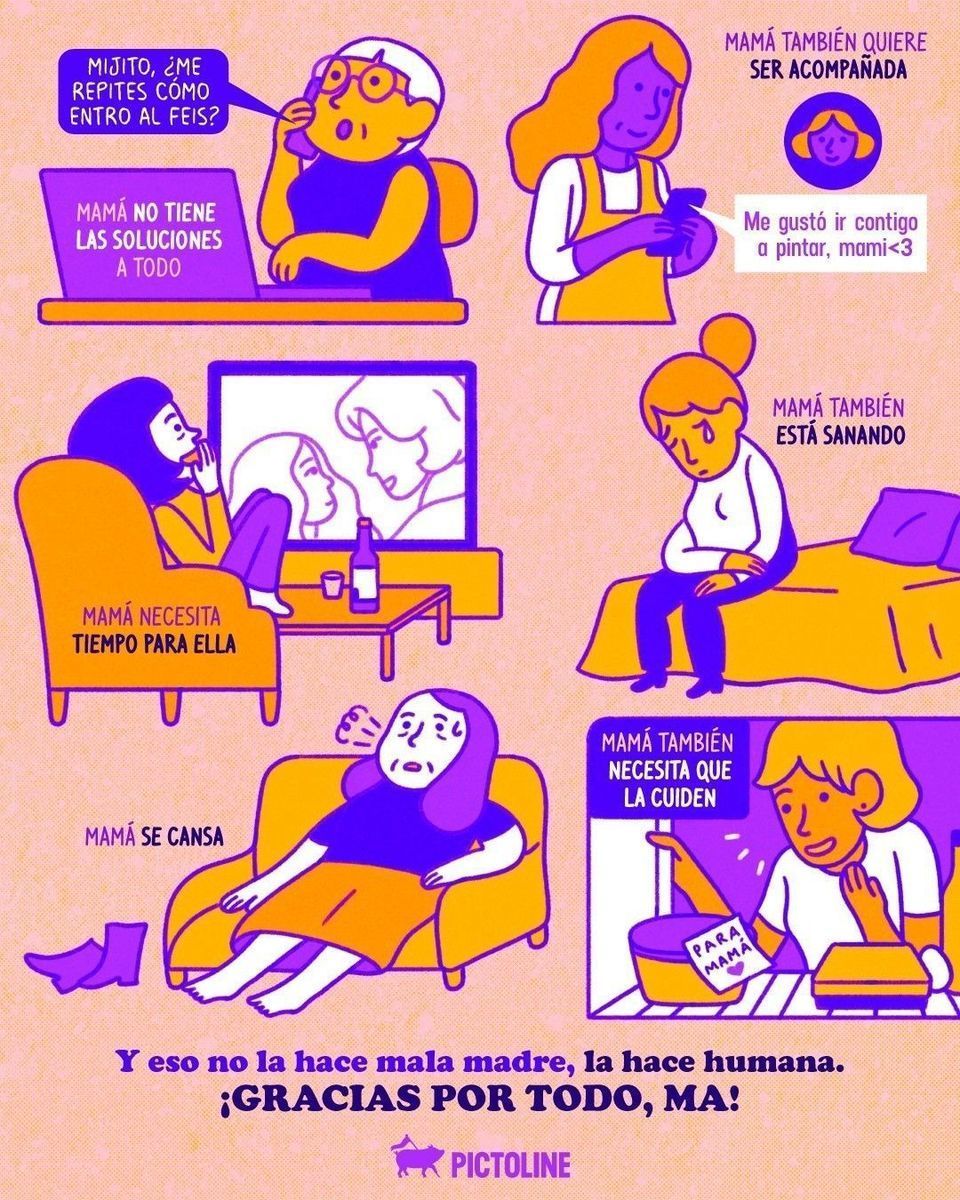 Mamá no es ni tiene que ser la superheroína que nos hacen creer. Y eso no la hace débil, la hace real 🔥⁣ ⁣ #diadelasmadres #mothersday #mama #maternidadreal #saludmentalmaterna #autocuidado #emociones #género #fechasclave