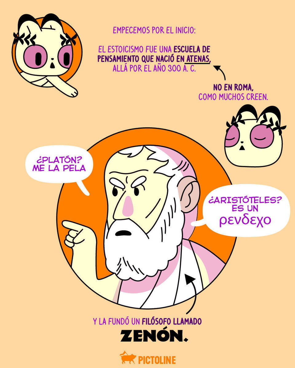 📜 Ni Zenón, ni Séneca, ni Epicteco… el filósofo estoico que entiende la vibra se llama Gato Aurelio 😺 🐾 #gatoaurelio #marcoaurelio #michi #estoico #estoicismo #filosofía #cultura #sociedad #libros #pictoline