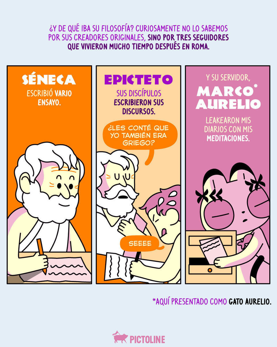 📜 Ni Zenón, ni Séneca, ni Epicteco… el filósofo estoico que entiende la vibra se llama Gato Aurelio 😺 🐾 #gatoaurelio #marcoaurelio #michi #estoico #estoicismo #filosofía #cultura #sociedad #libros #pictoline