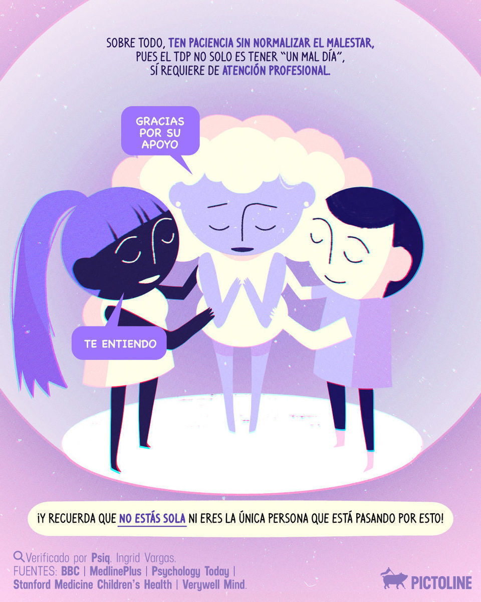 Ese "bajón eterno" tiene nombre: Trastorno Depresivo Persistente. Conocerlo también es parte de cuidar tu salud mental 🫂💙 #saludmental #tdp #salud #trastornodepresivo #depresión #distimia #pictoline
