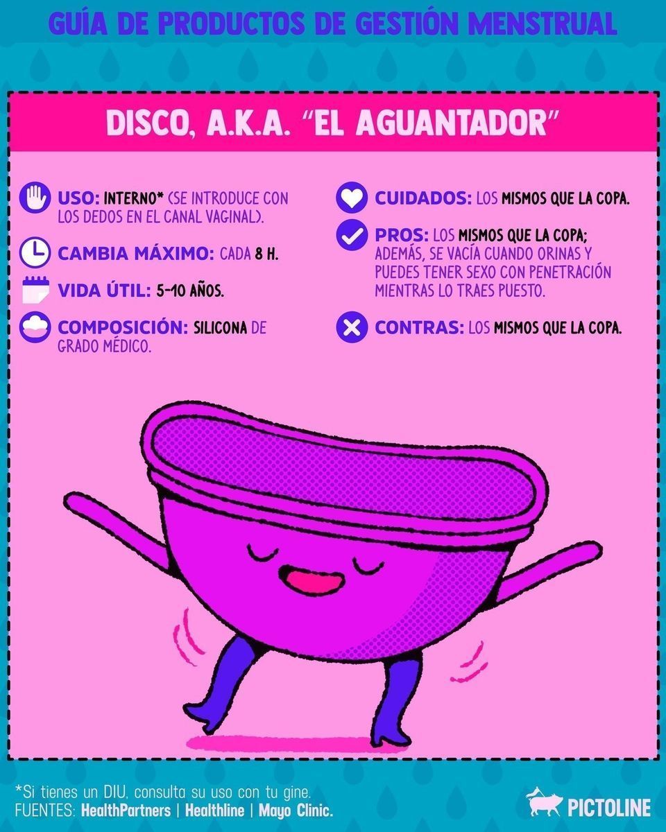 Discos, copas, toallas, tampones, bragas... ¿a ti qué te funciona más para gestionar tu menstruación? 🍷☺️✨ Guarda esta guía y compártela a quien sabes que la necesita 🫶⁣ ⁣ #gestionmenstrual #menstruacion #menstruacionconsciente #salud #ciclomenstr