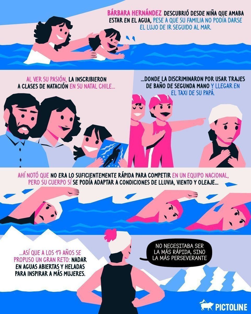 🧜‍♀️❄️ La “Sirena de Hielo” chilena no solo completó el reto de los siete mares 🌎, sino que también nos inspira a seguir nuestros sueños 🇨🇱👊⁣ ⁣ #sirenadehielo #deportes #sociedad #historias #chile #natación #sirena #record #orgullolatino #picto