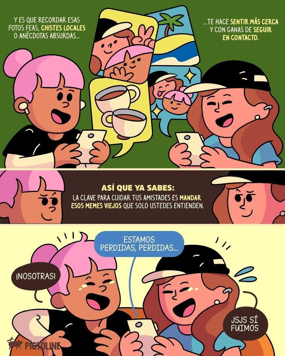 📸 Memes viejos=amistades eternas 💗 #nostalgia #amistad #friendships #recuerdos #sociedad #bienestaremocional #psicología #pictoline