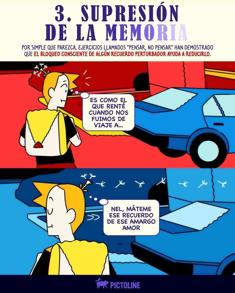 ¿Estrés por lo que no puedes borrar de la cabeza? Conoce las técnicas para “hackear” a tu cerebro y olvidar 🧠🔍☝️⁣ ⁣ #cerebro #ciencia #saludmental #memoria #neurociencia #salud #bienestar #pictoline