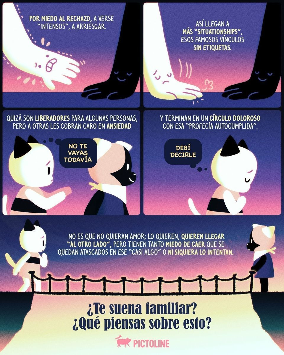 Si has caído en un "casi algo" que te da más ansiedad que paz, resulta que es algo generacional 🫥💗 #dating #love #relationships #relaciones #amor #parejas #emociones #genz #pictoline