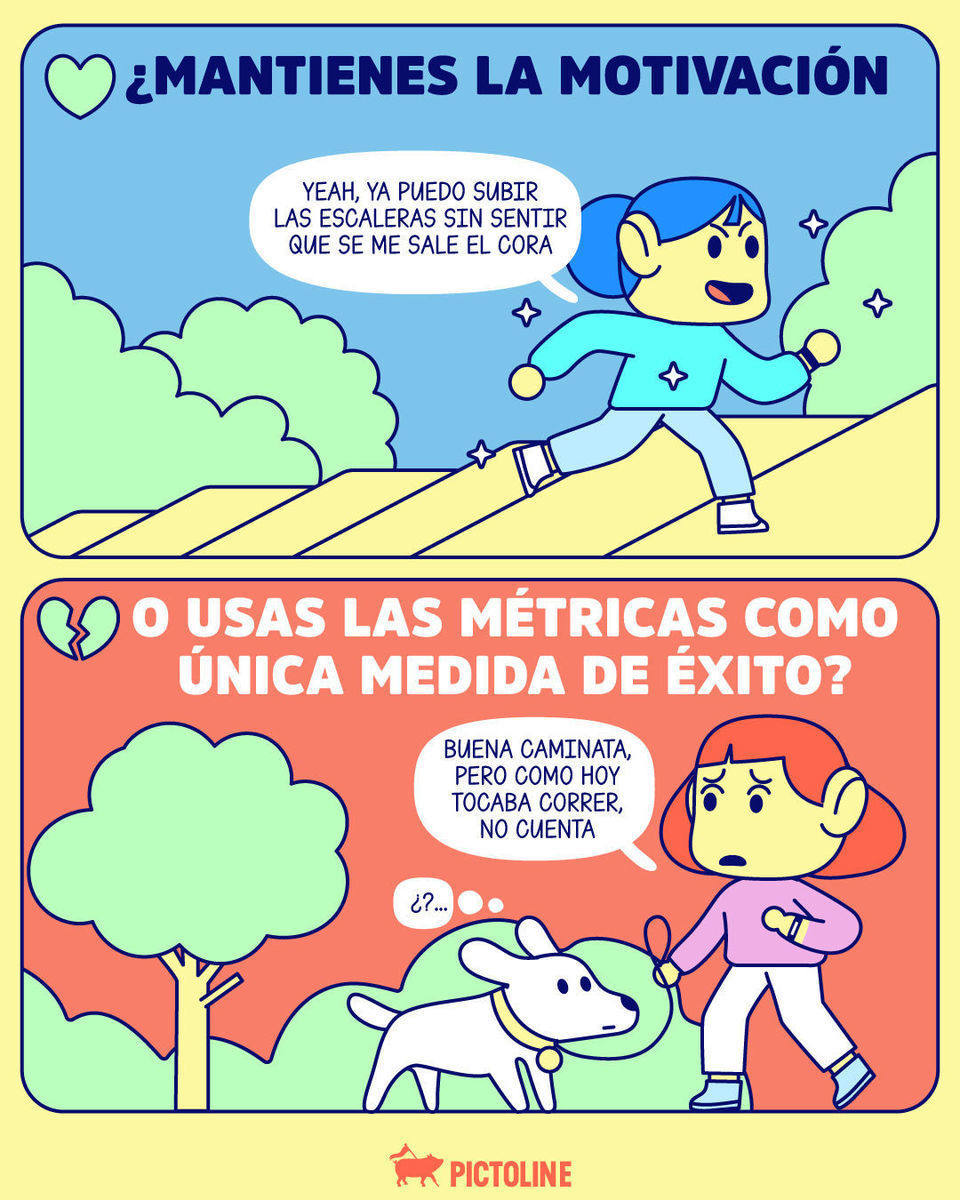 La clave está en usar ese reloj inteligente de forma inteligente ⌚☝️😌⁣ ⁣ #relojinteligente #datos #bienestar #equilibrio #tracking #apps #hábitos #productividad #ejercicio #salud #pictoline