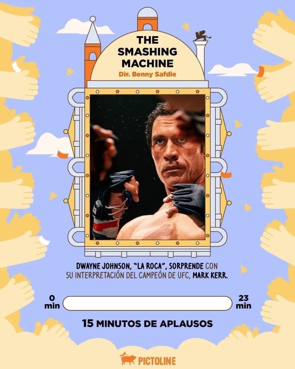 👏 Aplausos que lo dicen todo ✊🎬⁣ ⁣ #biennale #labiennaledivenezia #bellissimo #movies #cine #peliculas #guillermodeltoro #dwaynejohnson #hindrajab #entretenimiento #actualidad #pictoline