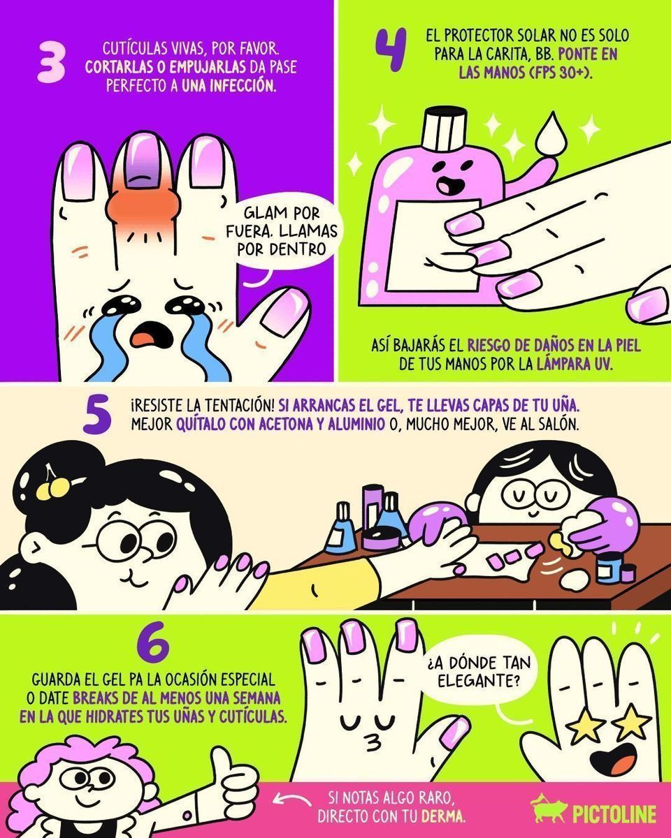 Uñas divinas, cutículas destruidas… bro, NO 🫠💅 aquí el manual de supervivencia ✨💎 #nails #manicura #manicure #gel #gelnails #salud #nailart #gelish #gelpolish #pictoline