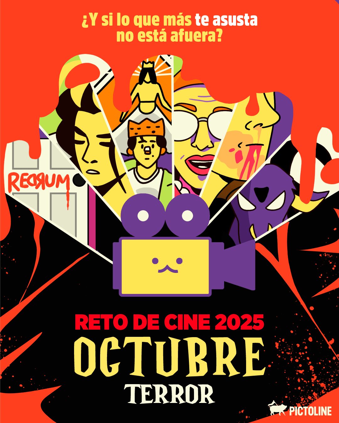 🔪 Reto de cine de octubre: 6 pelis 🎬 que prueban que lo más aterrador no siempre viene de afuera 👹 #retodecine2025 #peliculas #cine #terror #halloween #horrormovies #entretenimiento #miedo #theshining #raw #recomendaciones #pictoline