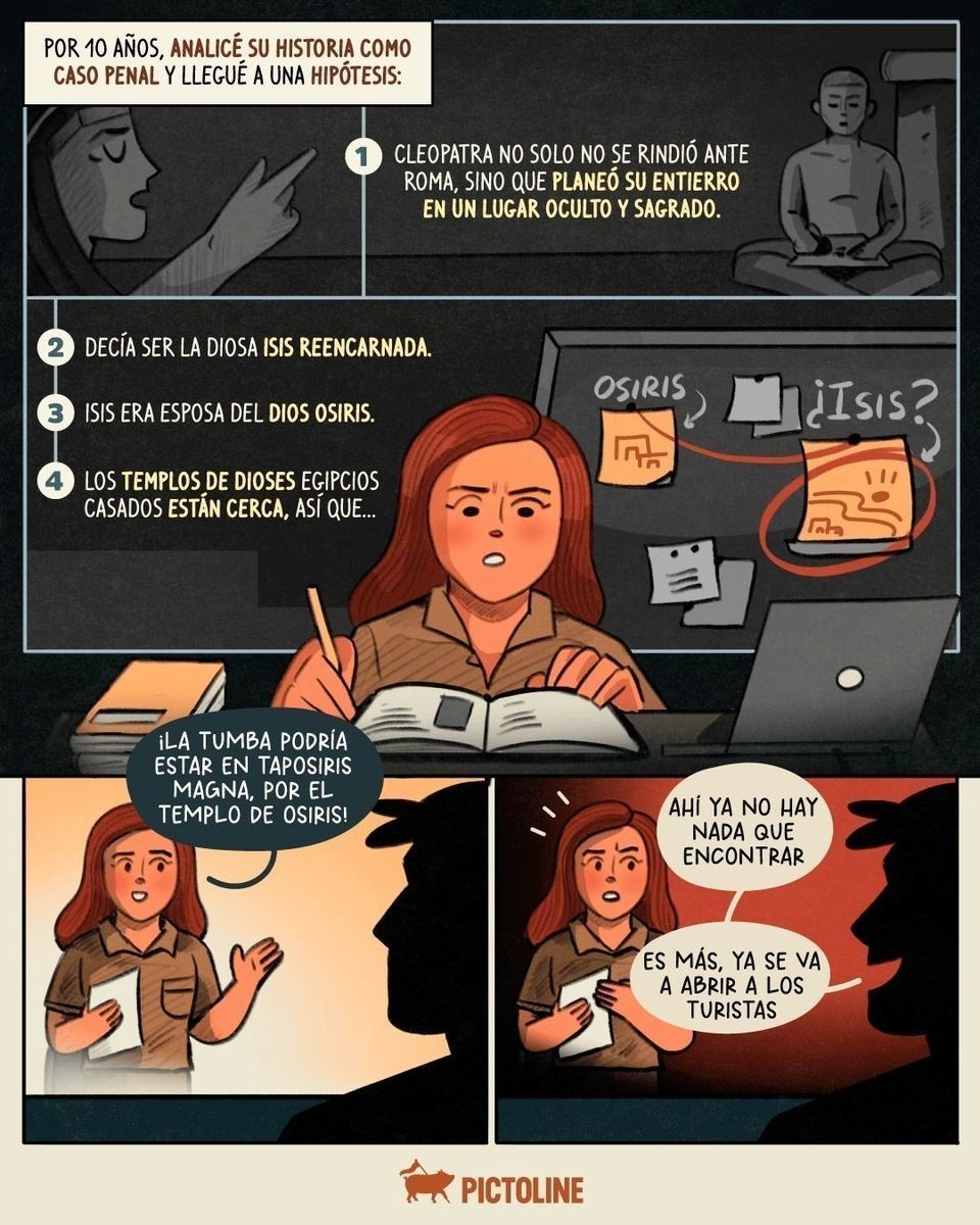 🇩🇴 Orgullo latino nivel: Kathleen Martínez está decidida a encontrar a Cleopatra 🔍👷‍♀️🗺️ ⁣ ⁣ #cleopatra #comic #egipto #egypt #egiptoantiguo #queencleopatra #orgullolatino #orgullodominicano #latam #pictoline