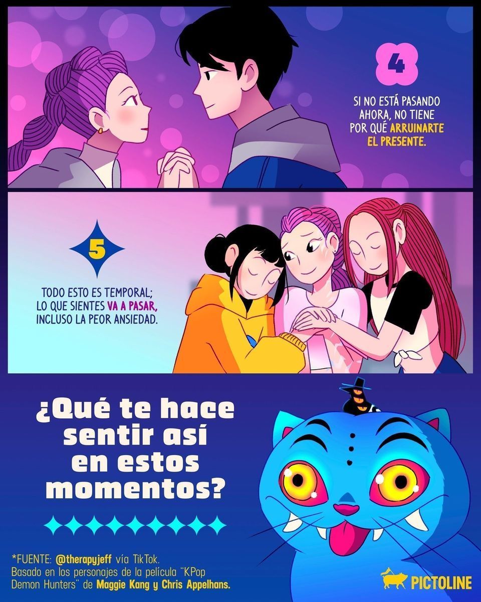 Ansiedad: “Vas a fallar”. Realidad: “Ya me la rifé mil veces y aquí sigo” 🔥 #ansiedad #anxiety #saludmental #recordatorio #emociones #pictoline