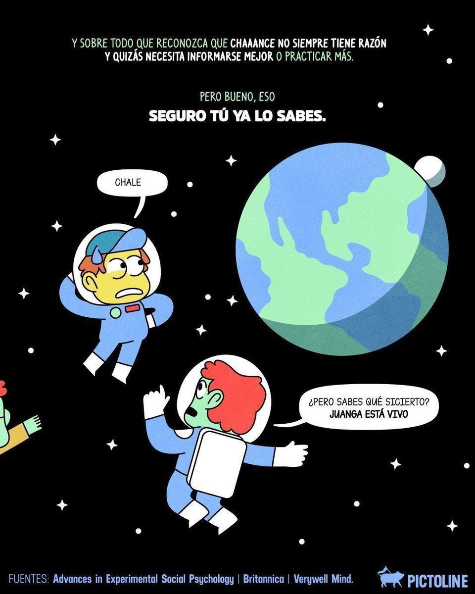 🤳 Siempre sale esa persona todóloga, pero ni sabe nada y nomás se anda exhibiendo sin darse cuenta 🫠 ¿siono? 👀⁣ ⁣ #efectodunningkruger #ignorancia #conocimiento #reflexion #sociedad #debate #dialogo #pictoline