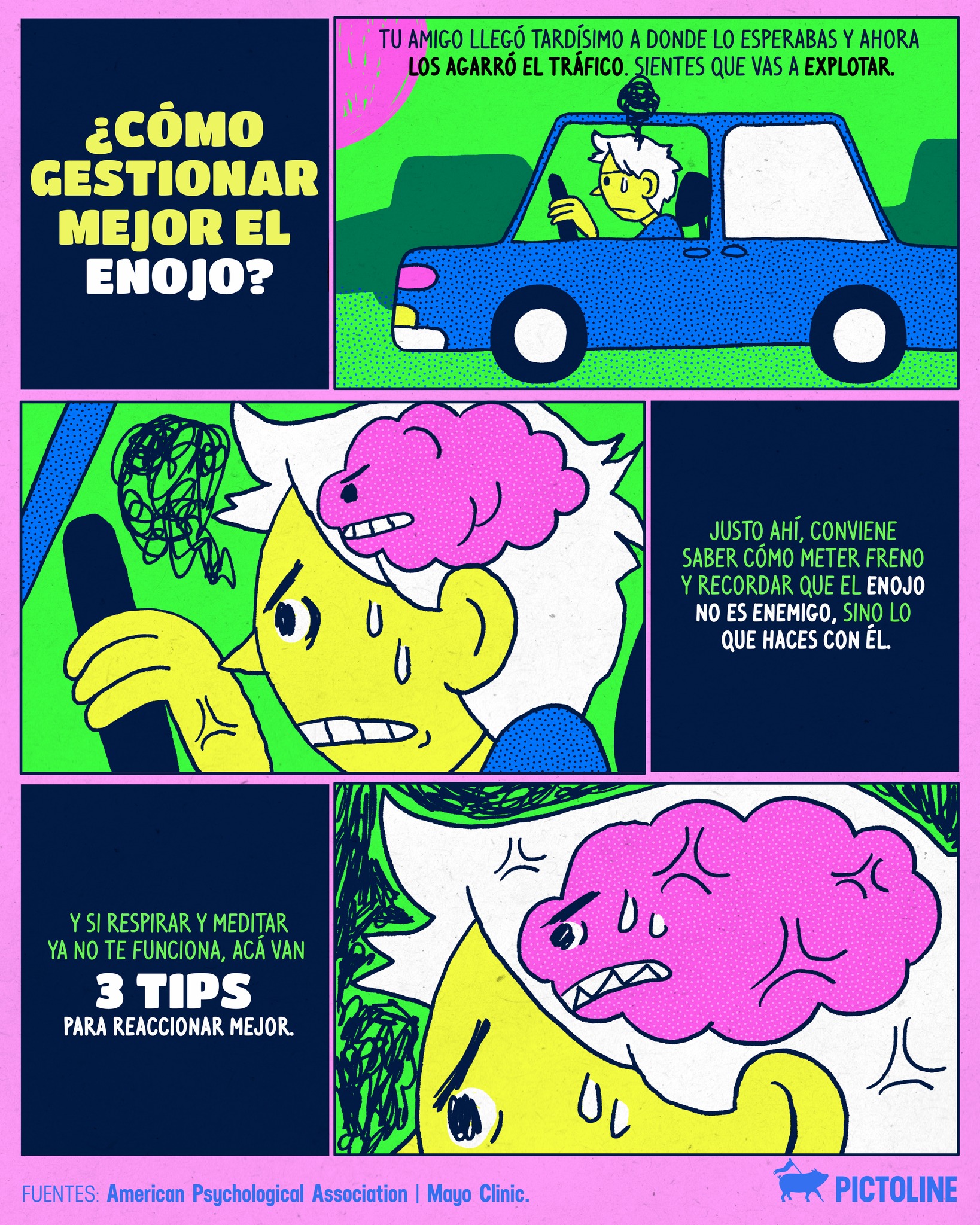 ¿Gestionar mejor el enojo? 💢🤬 Acá tres estrategias más allá de solo meditar y respirar 🤌 #emociones #saludmental #gestionemocional #enojo #ira #emocionesysentimientos #gestiondeemociones #pictoline