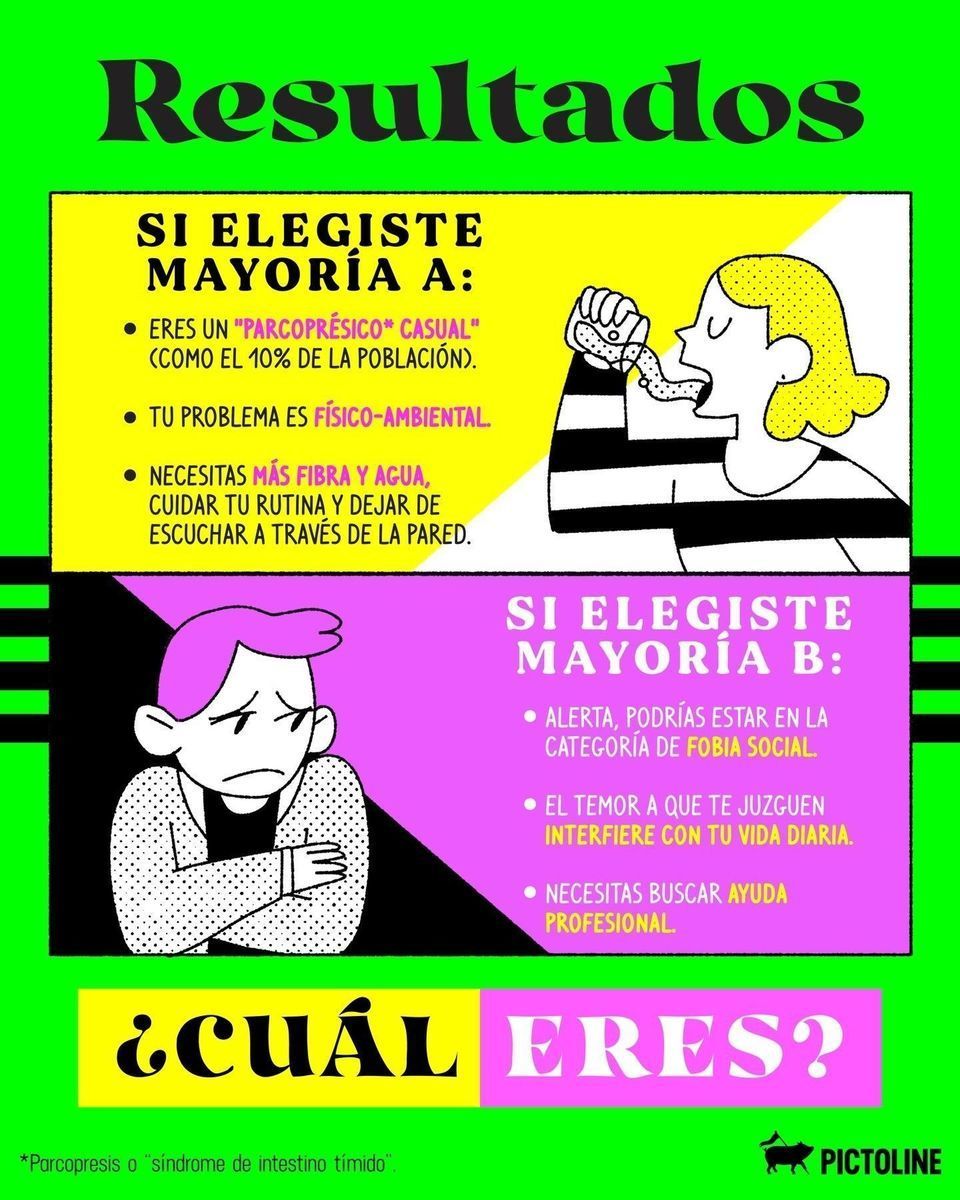 💬 “Relájate, es solo un baño”.⁣ Mi colon: 🚫 Error 404 (privacidad no encontrada) 🚽🪠⁣ ⁣ ⁣ #bañospublicos #wc #higiene #ansiedad #saludmental #salud #pictoline