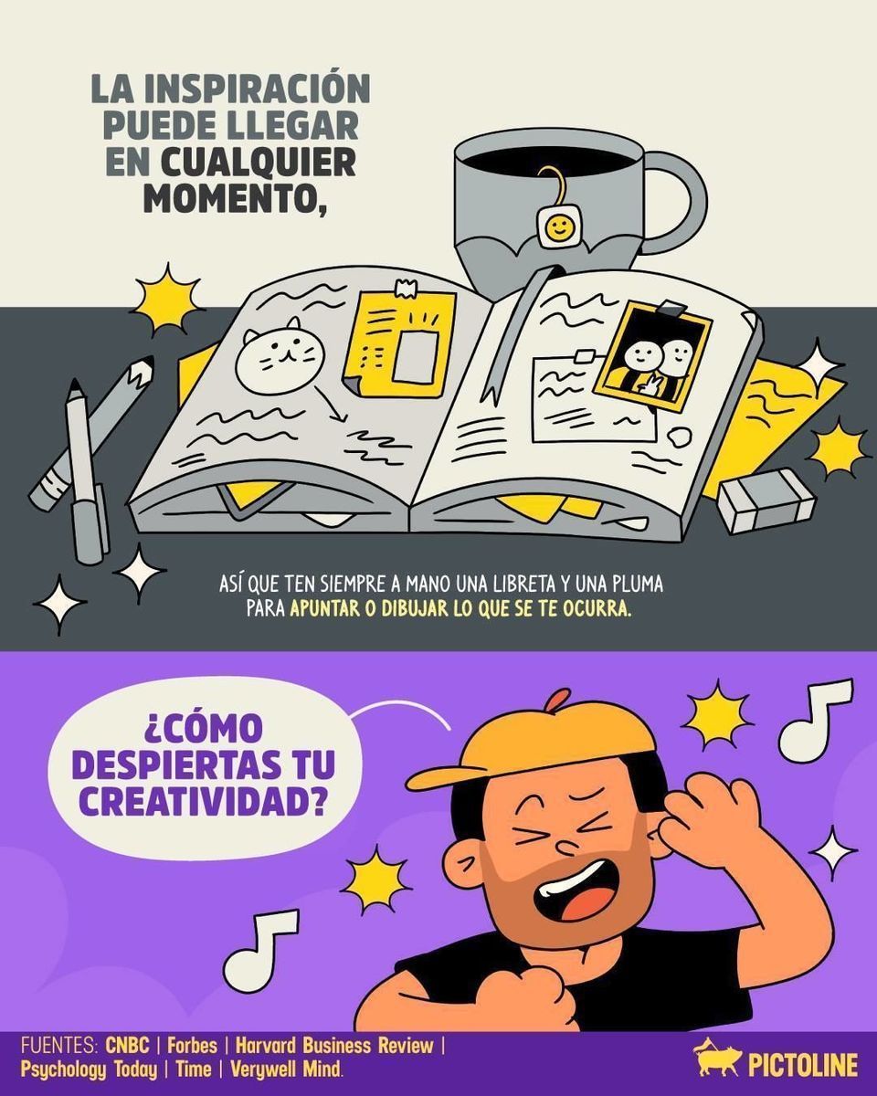 ✨ Hoy es buen día para romper con la rutina ✂️⁣ ⁣ #creatividad #rutina #feriado #habitos #hobbies #inspiración #saludmental #emociones #pictoline