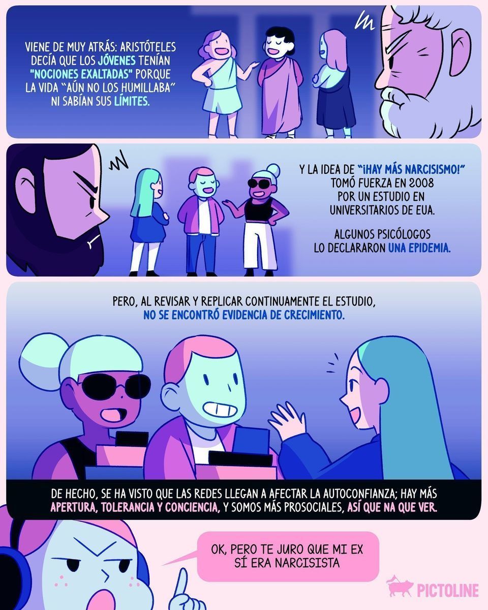 📲 ¿Las redes sociales y el narcisismo están conectados o nada que ver? 👀🔍 #narcisismo #saludmental #socialmedialife #psicologia #sociedad #pictoline