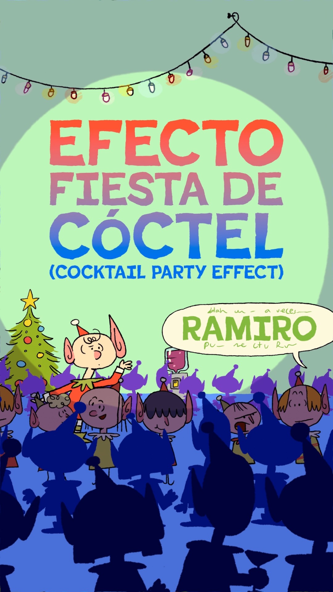Cc andas en lo tuyo y de pronto escuchas tu nombre a lo lejos… eso es el efecto de la fiesta de cóctel (cocktail party effect)👂🧠 ¿te ha pasado? #ciencia #cerebro #cocktailpartyeffect #concentración #curiosidades #pictoline