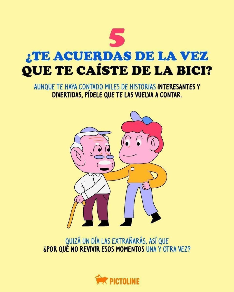 📸 "Debí tirar más fotos", sí, pero también debí hablarte más 😭 Aprovecha para hacer estas preguntas a quien más quieres 💕💭 #navidad #findeaño #familia #fiestas #cultura #sociedad #pictoline