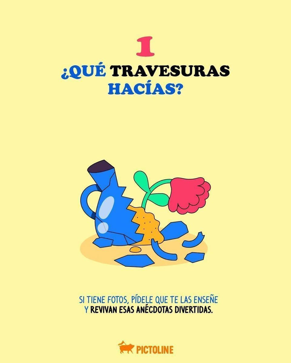 📸 "Debí tirar más fotos", sí, pero también debí hablarte más 😭 Aprovecha para hacer estas preguntas a quien más quieres 💕💭 #navidad #findeaño #familia #fiestas #cultura #sociedad #pictoline